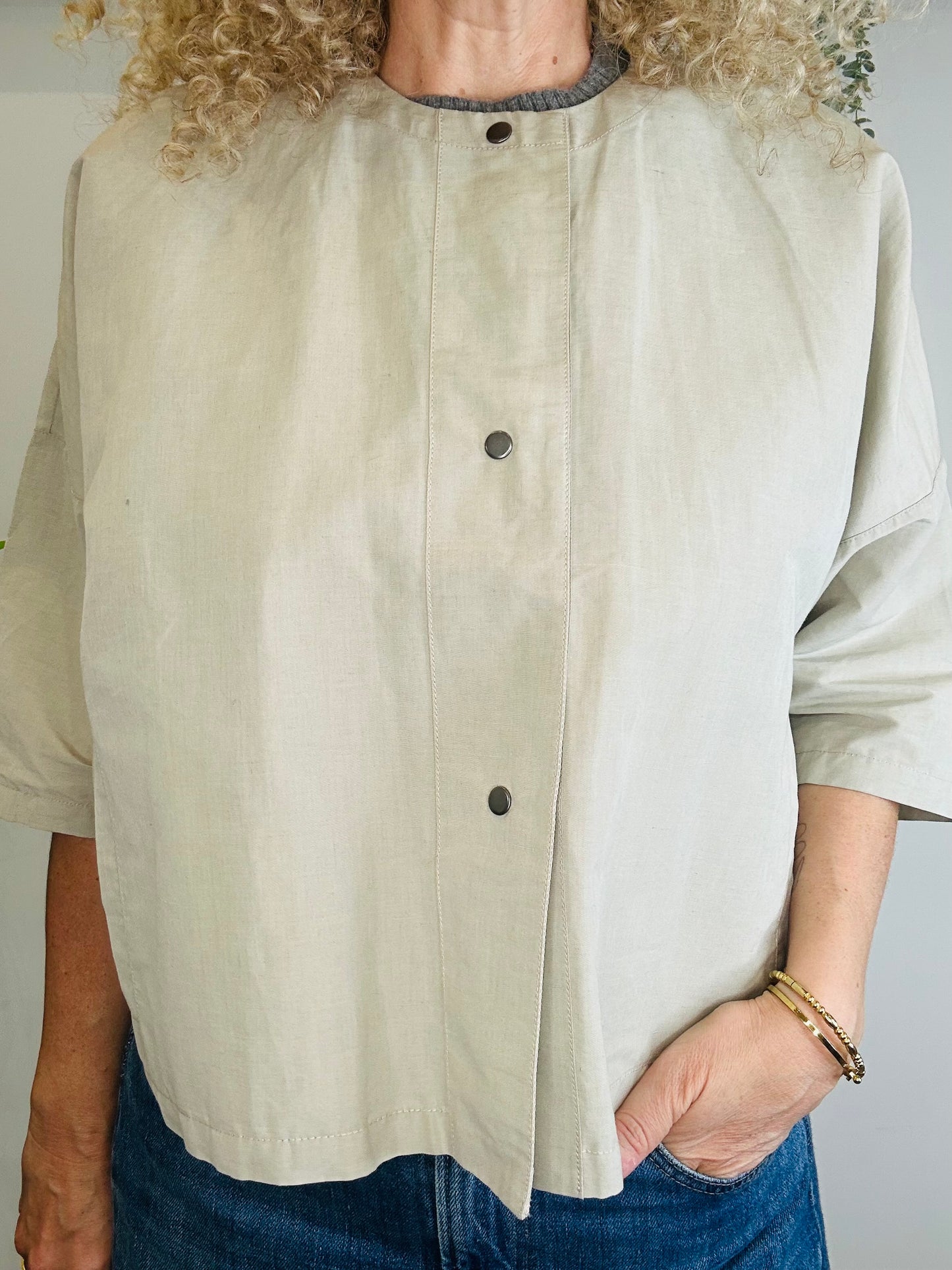 Linen Shacket - Size S