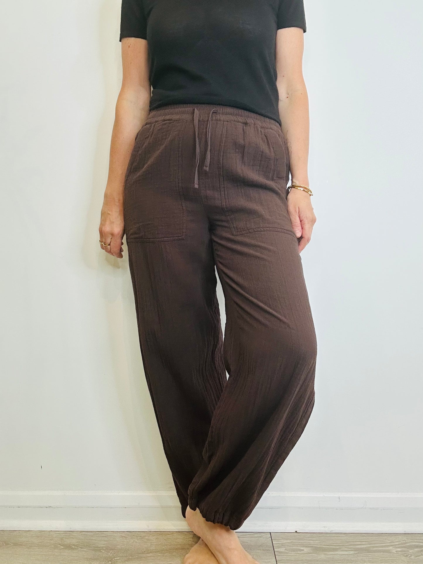 Cheesecloth Trousers - Size 10