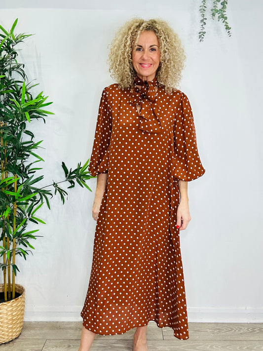Polka Dot Raeya Dress - Size S