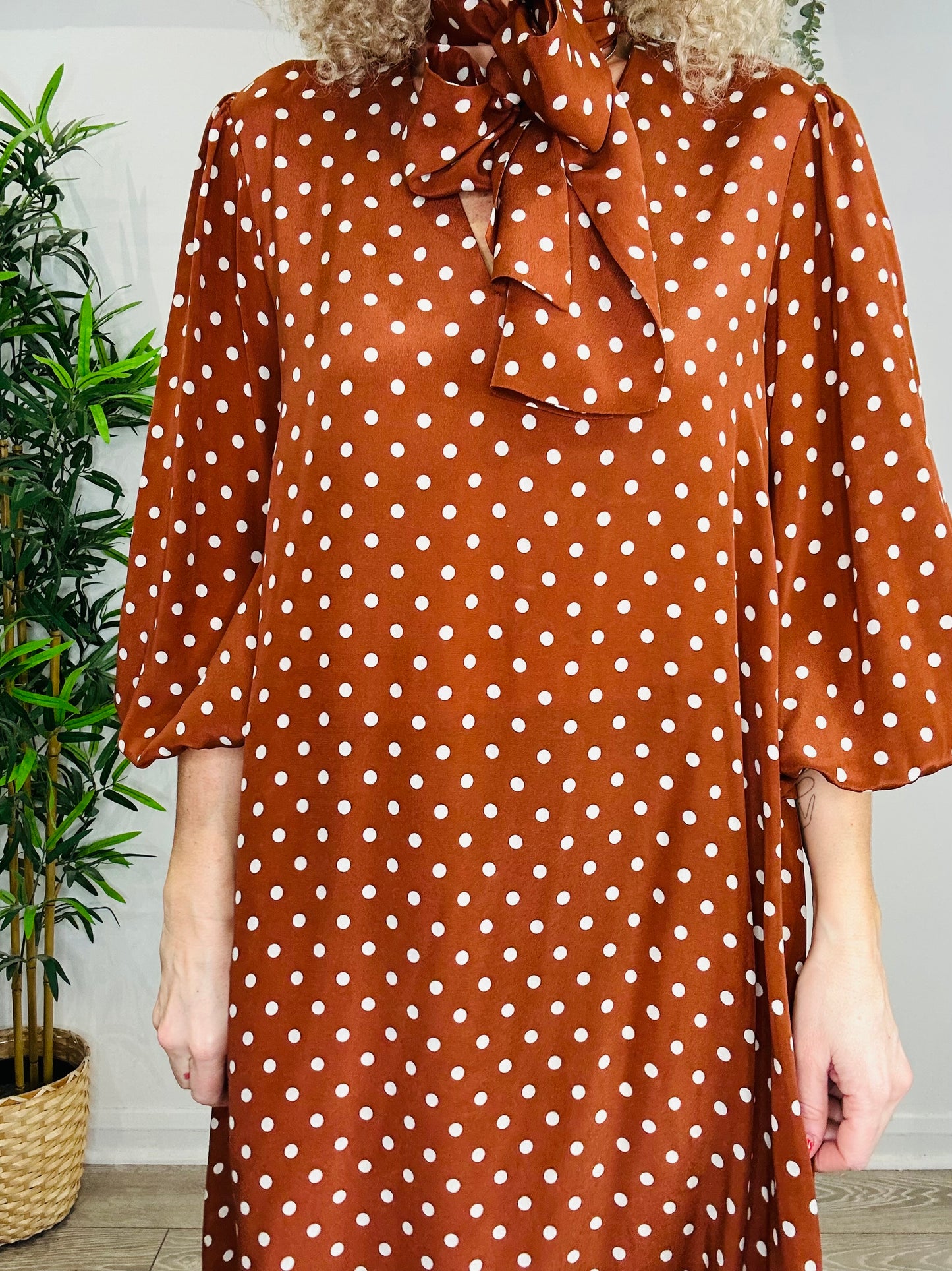 Polka Dot Raeya Dress - Size S