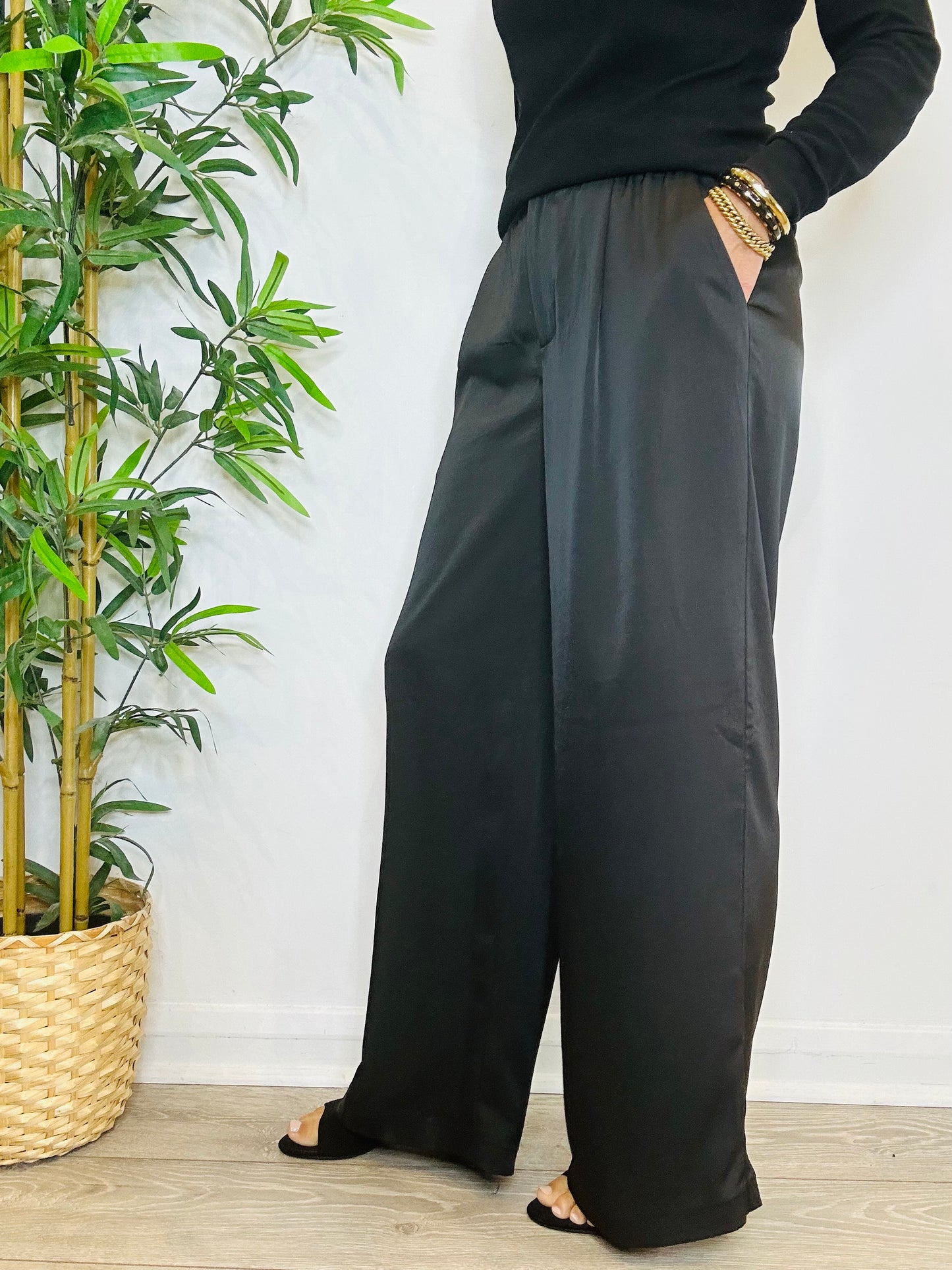Bryden Satin Trousers - Size XS