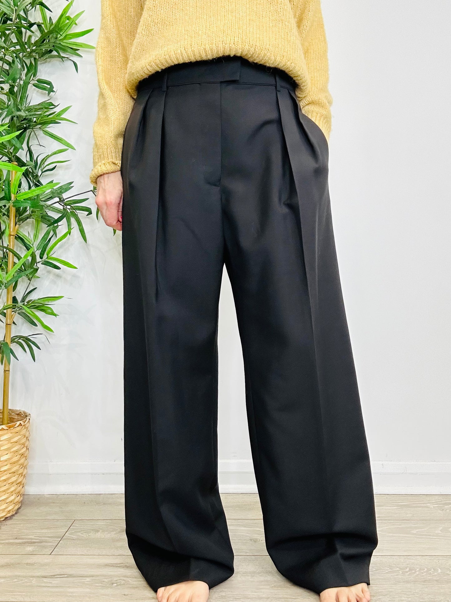 Mohair Wool Trousers - Size 46IT