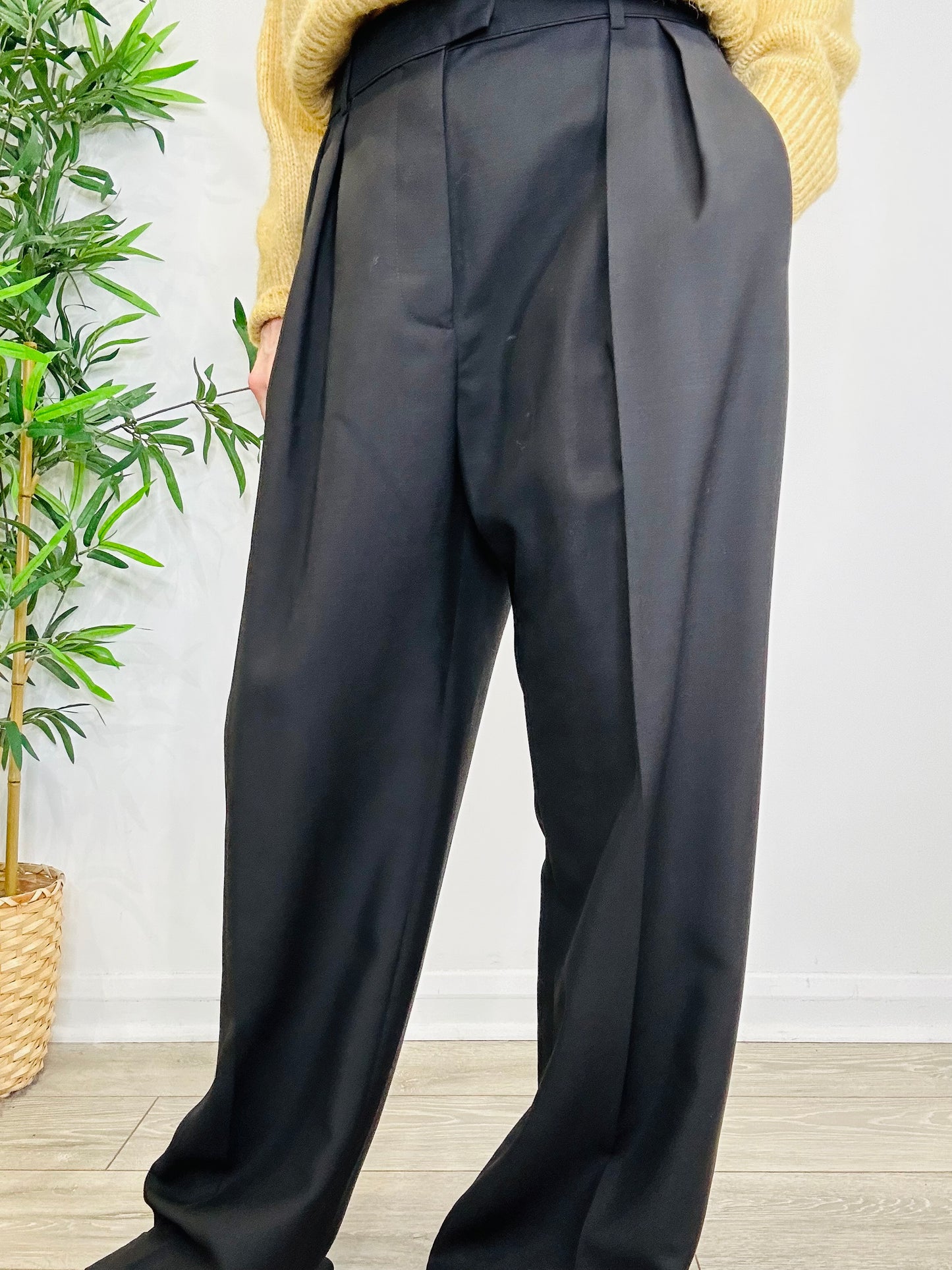 Mohair Wool Trousers - Size 46IT