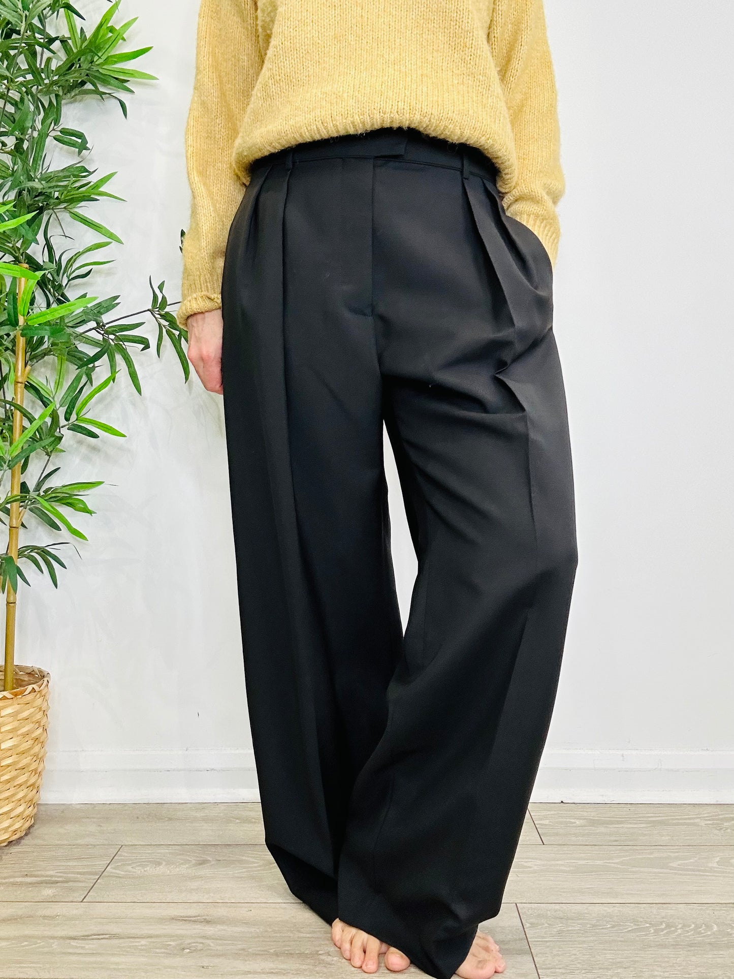 Mohair Wool Trousers - Size 46IT