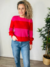 Load image into Gallery viewer, Striped Knitted Jumper - Size S/M

