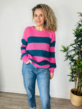 Load image into Gallery viewer, Striped Knitted Jumper - Size M/L
