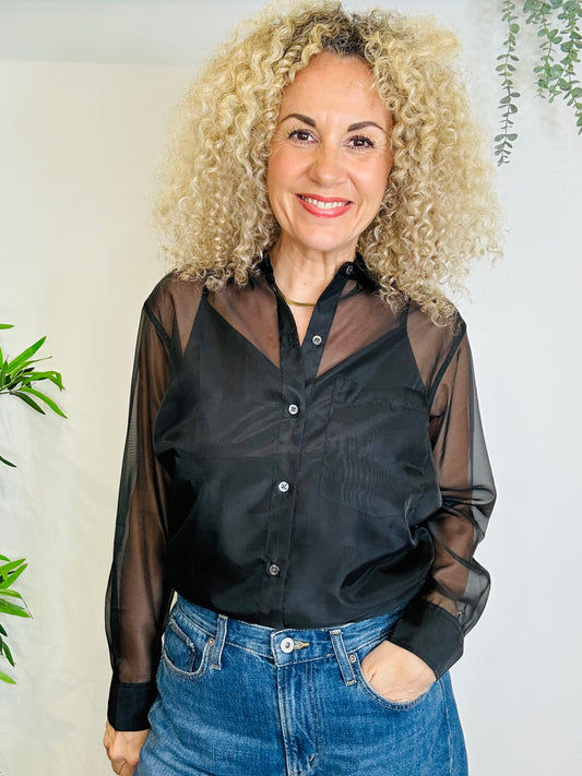 Sheer Sofiya Shirt - Size M