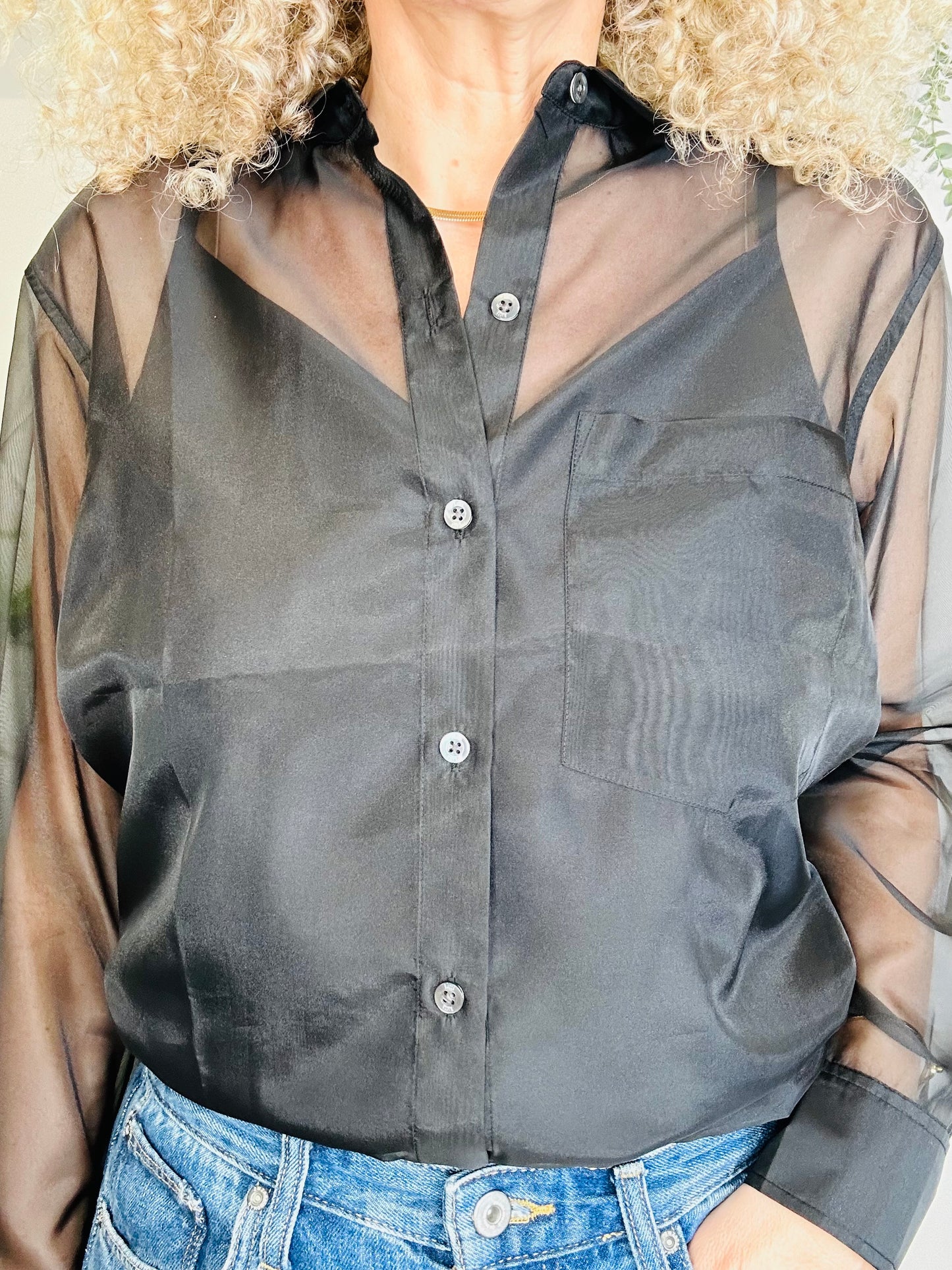 Sheer Sofiya Shirt - Size M