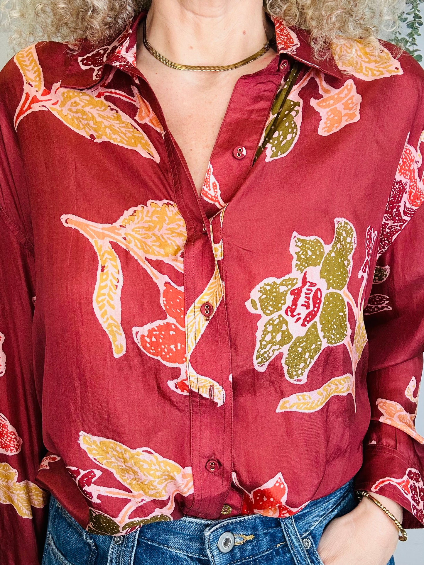 Stevie Silk Shirt - Size 1