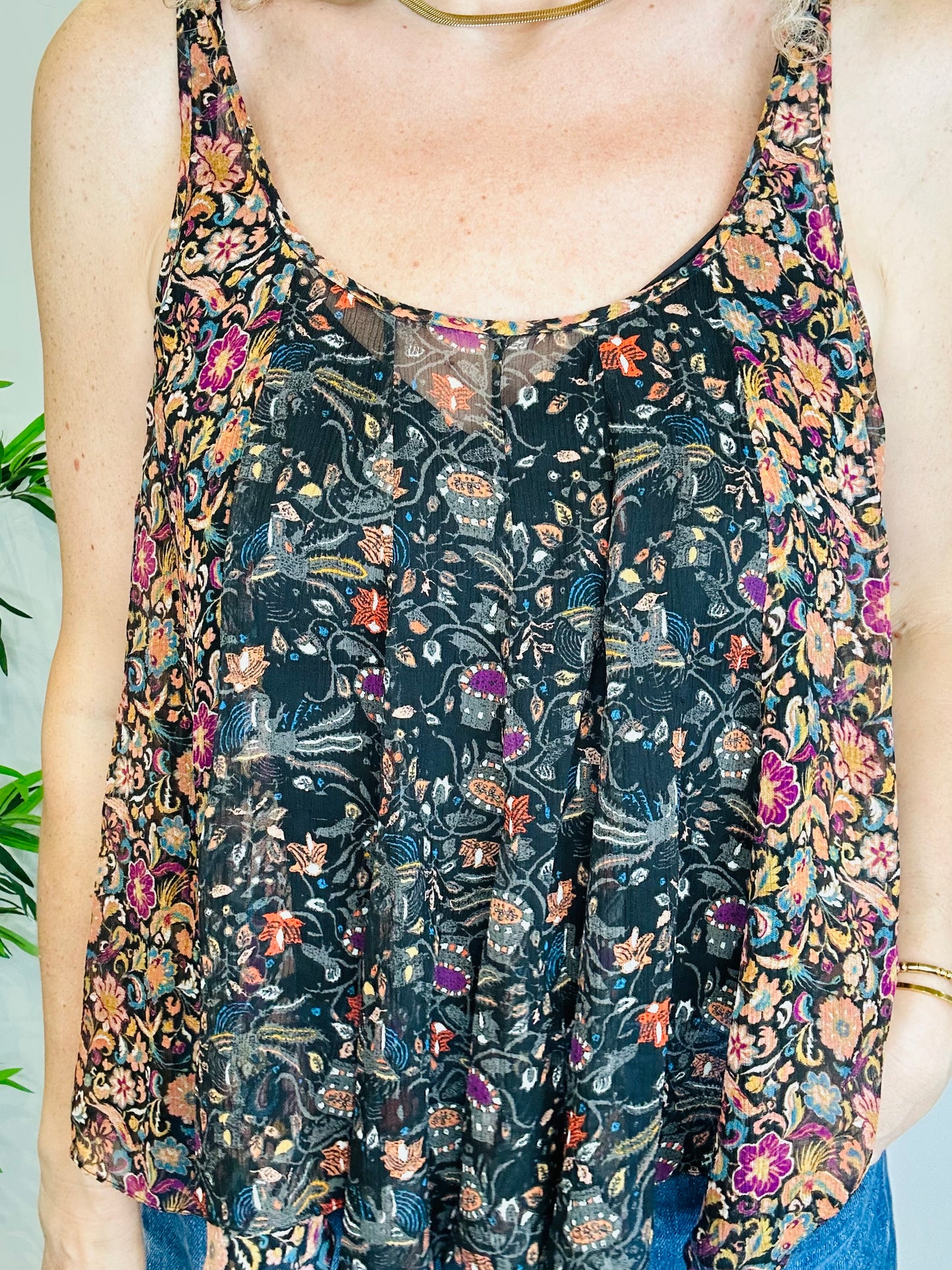 Ozane Silk Top - Size 40