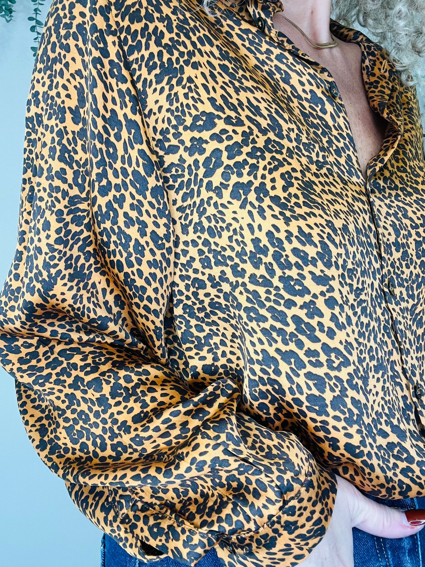 Leopard Print Shirt - Size 2