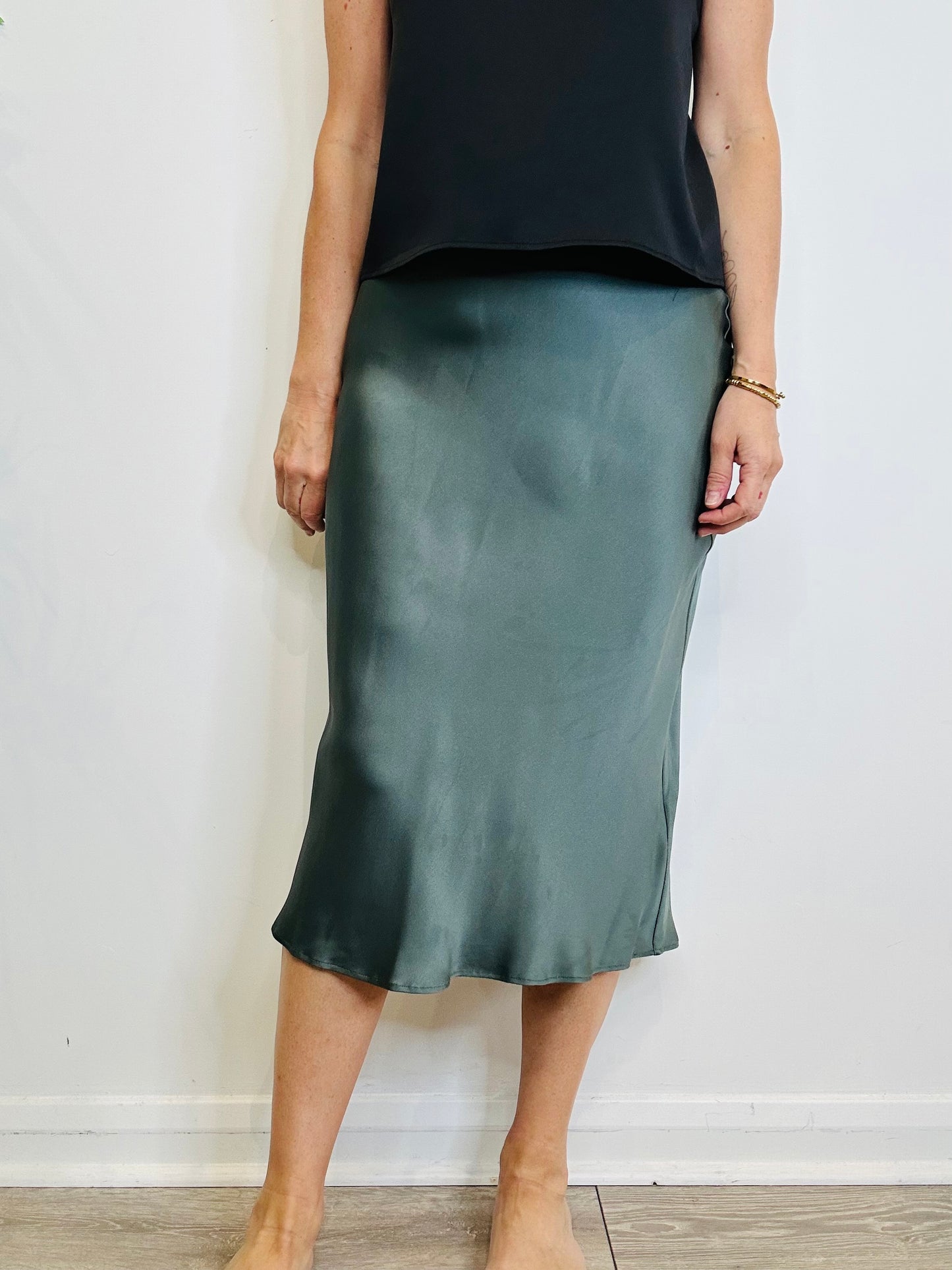 Silk Slip Skirt - Size M