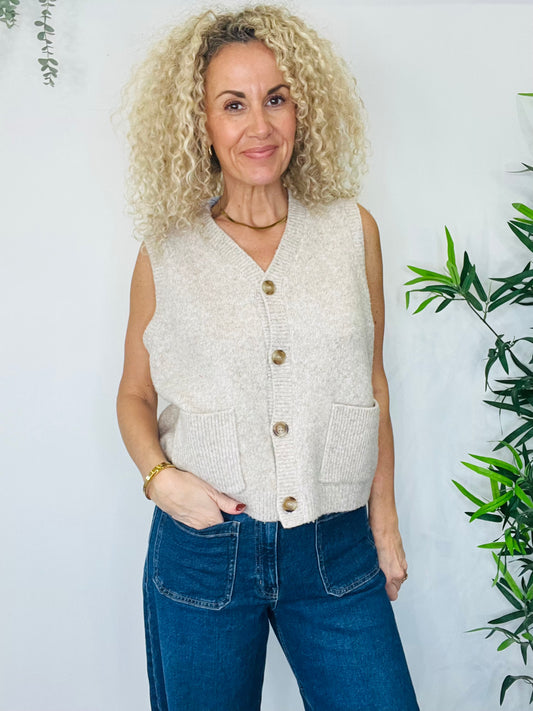 Knitted Vest - Size M