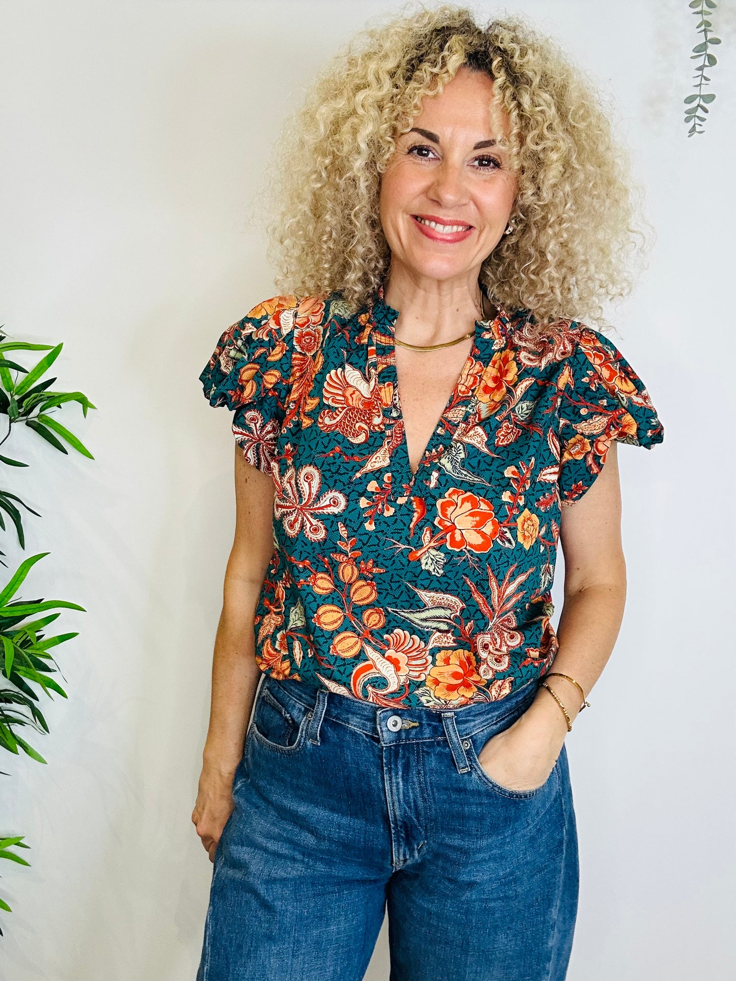 Patterned Cotton Top - Size 12