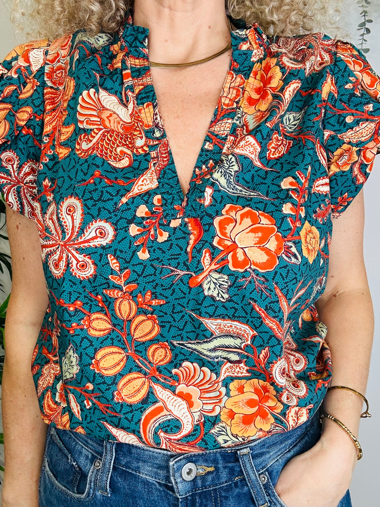 Patterned Cotton Top - Size 12