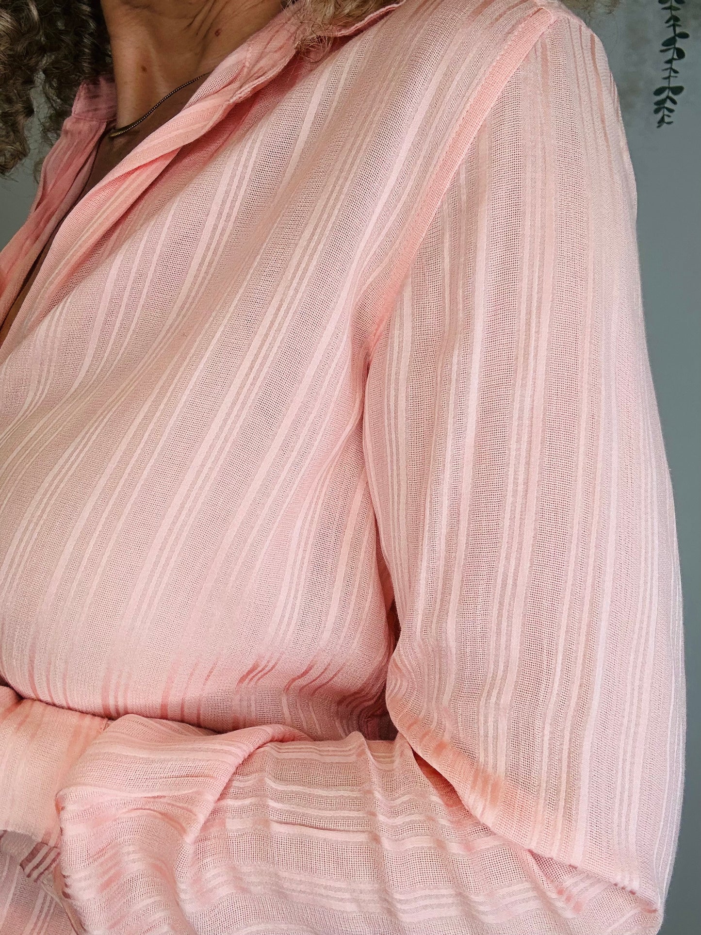 Sheer Stripe Shirt - Size 36