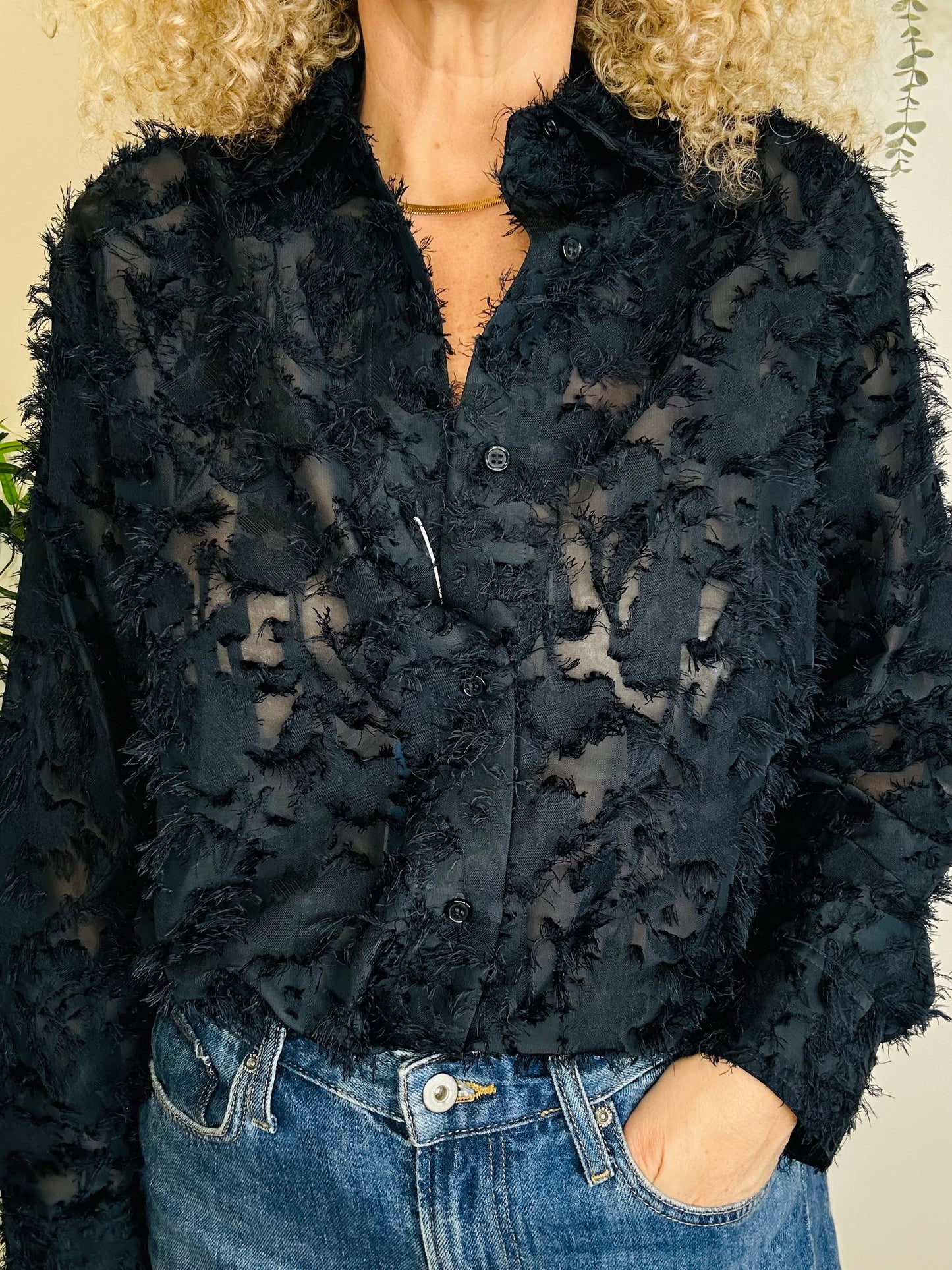 Fringed Shirt - Size S