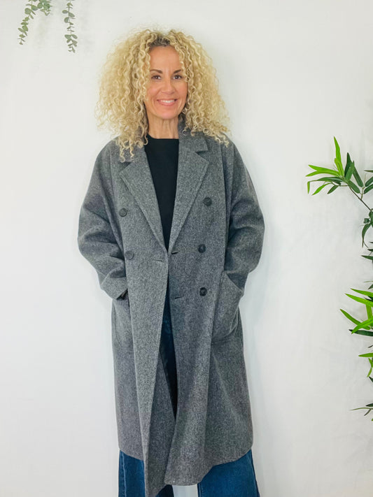 Wool Coat - Size L