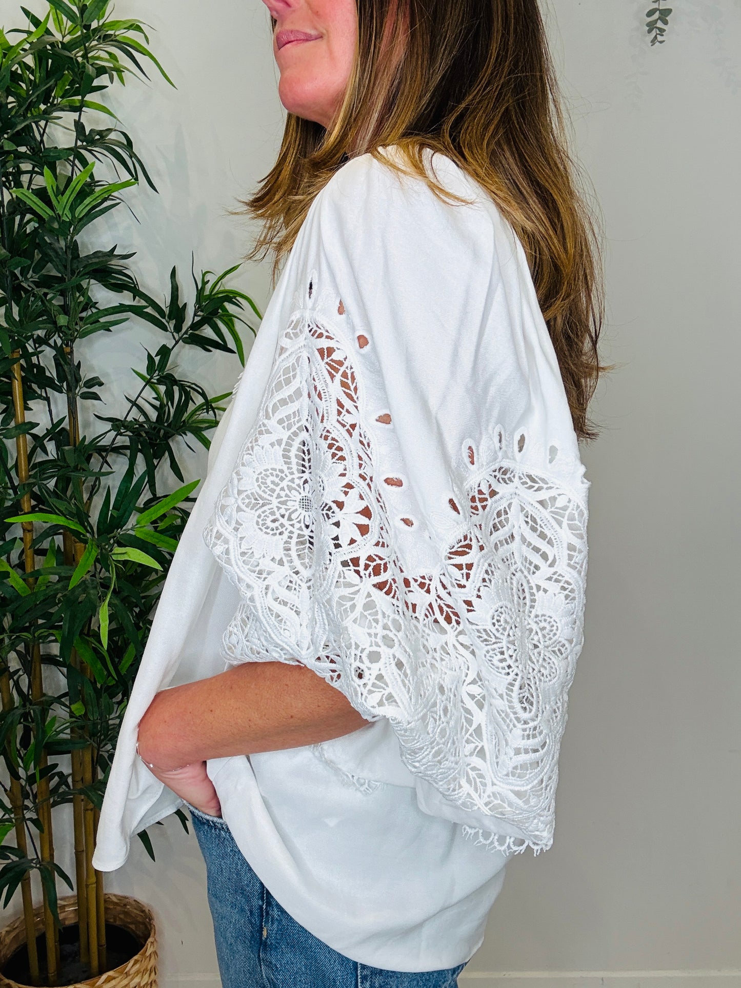 Crochet Detail Blouse - Size XS/S