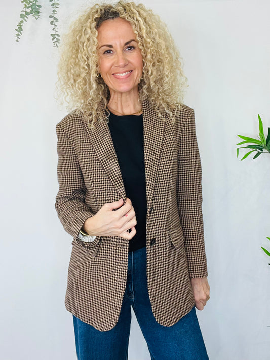 Houndstooth Blazer - Size 2