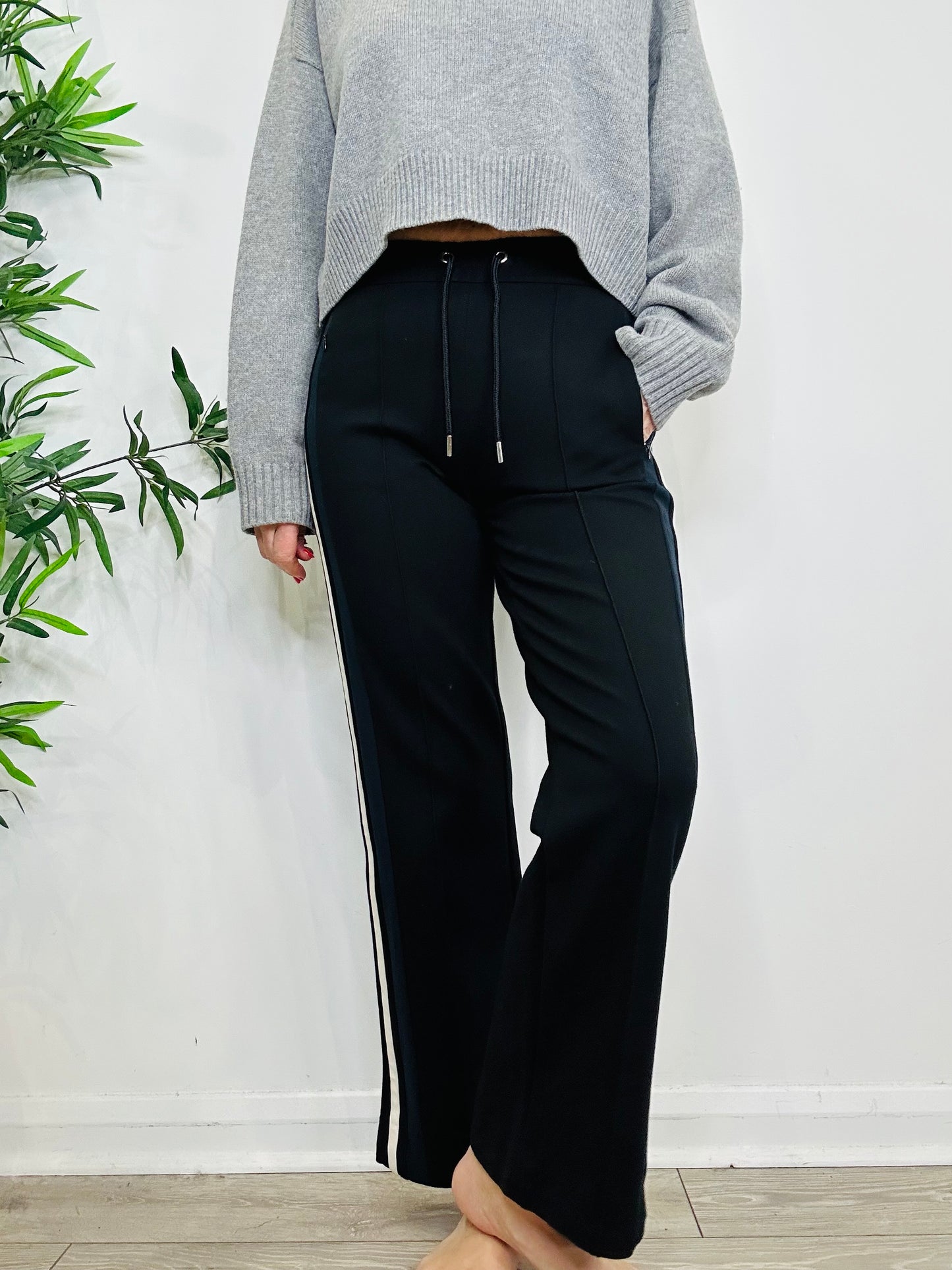 Side Stripe Jersey Trousers - Size 6