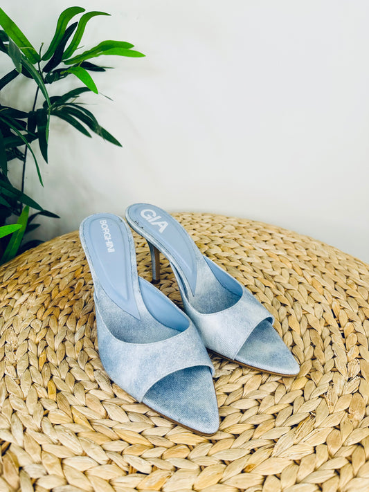 Denim Heels - Size 38.5