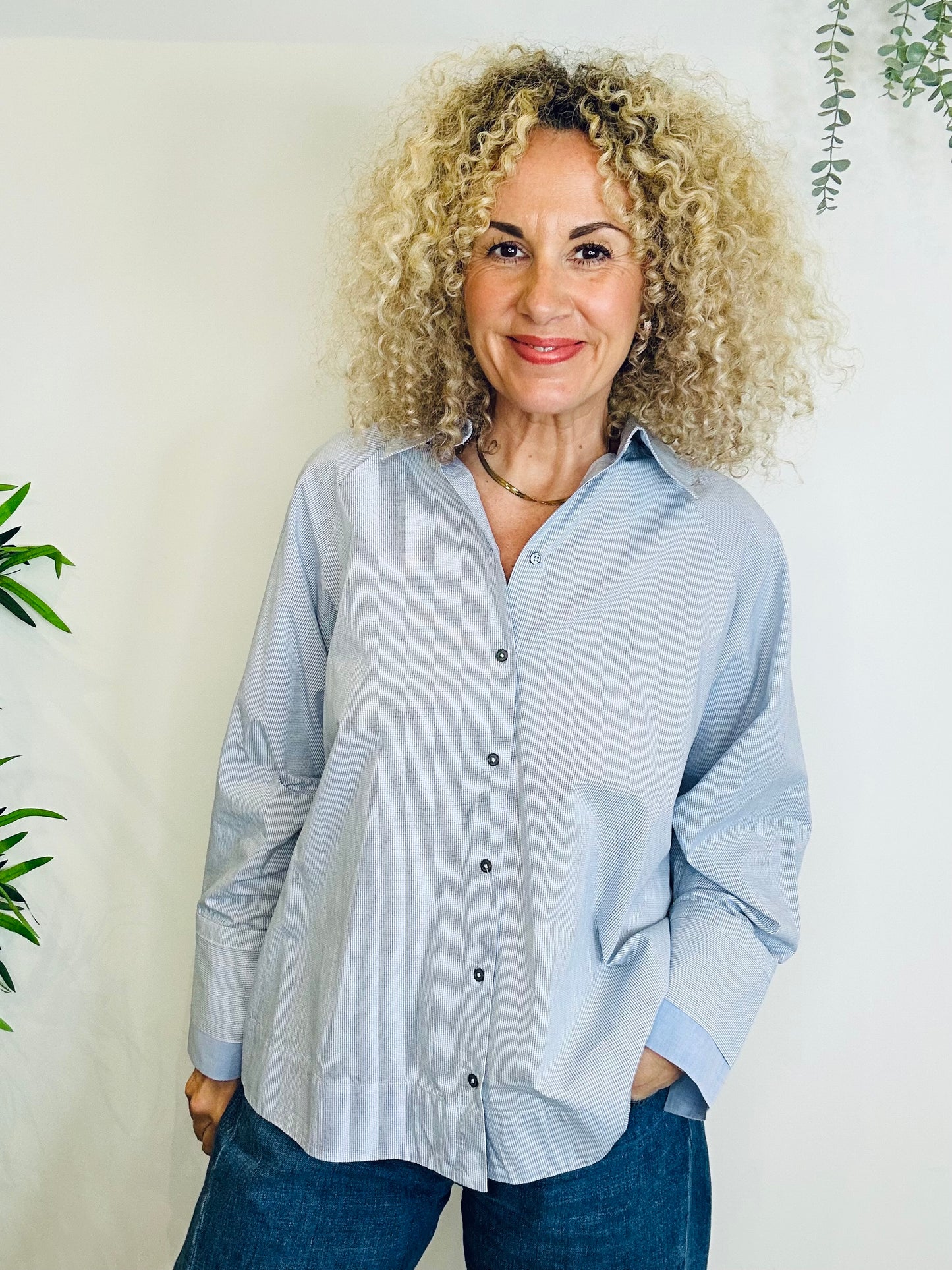 Check Rehana Shirt - Size S