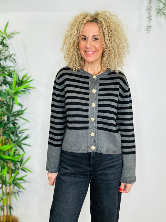 Striped Cardigan - Size S