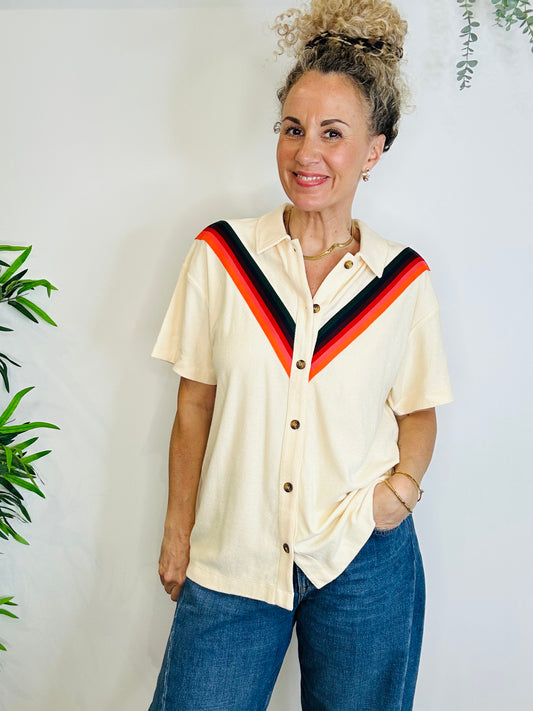 Towelling Shirt - Size M