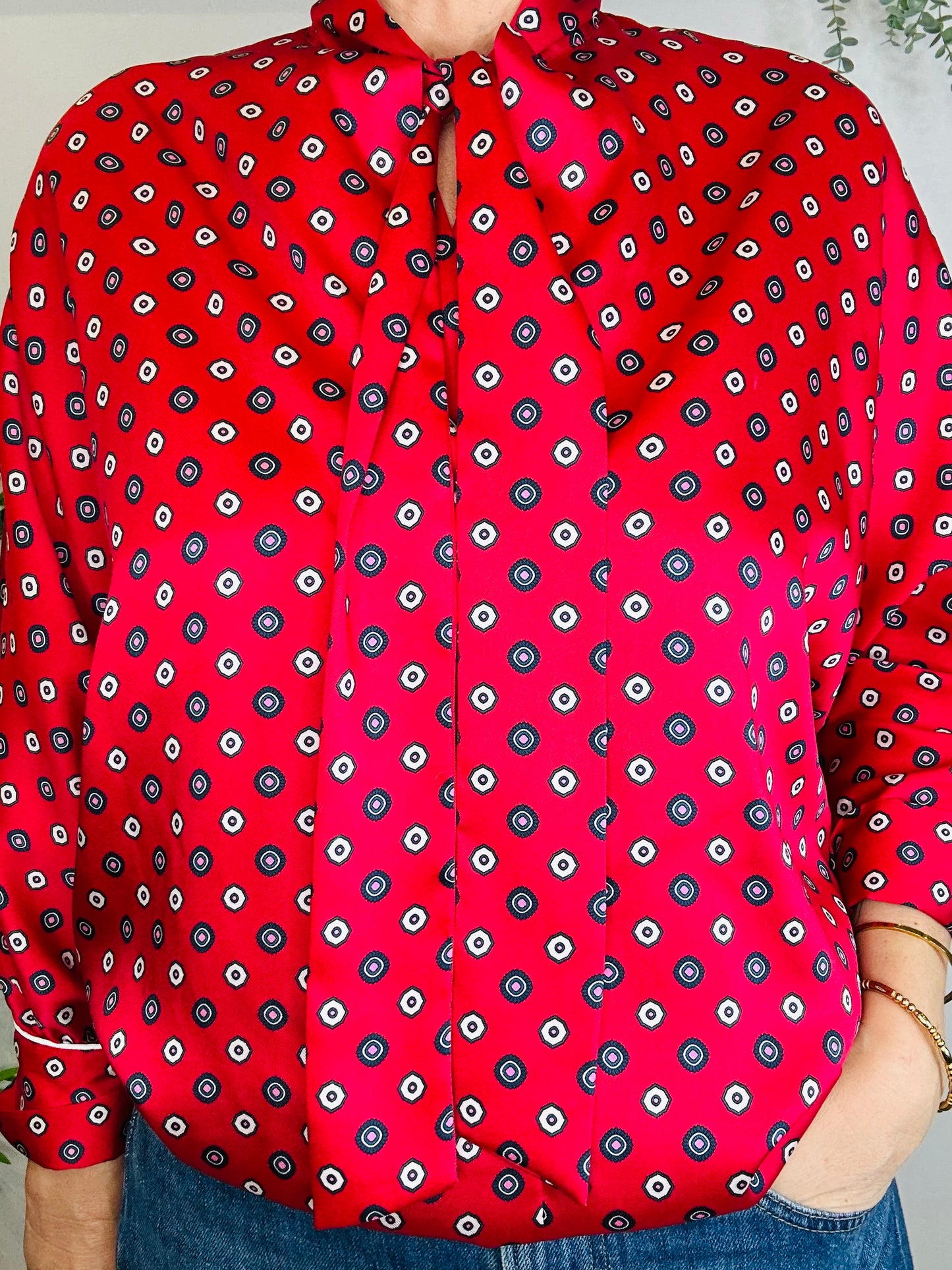 Patterned Blouse - Size 8