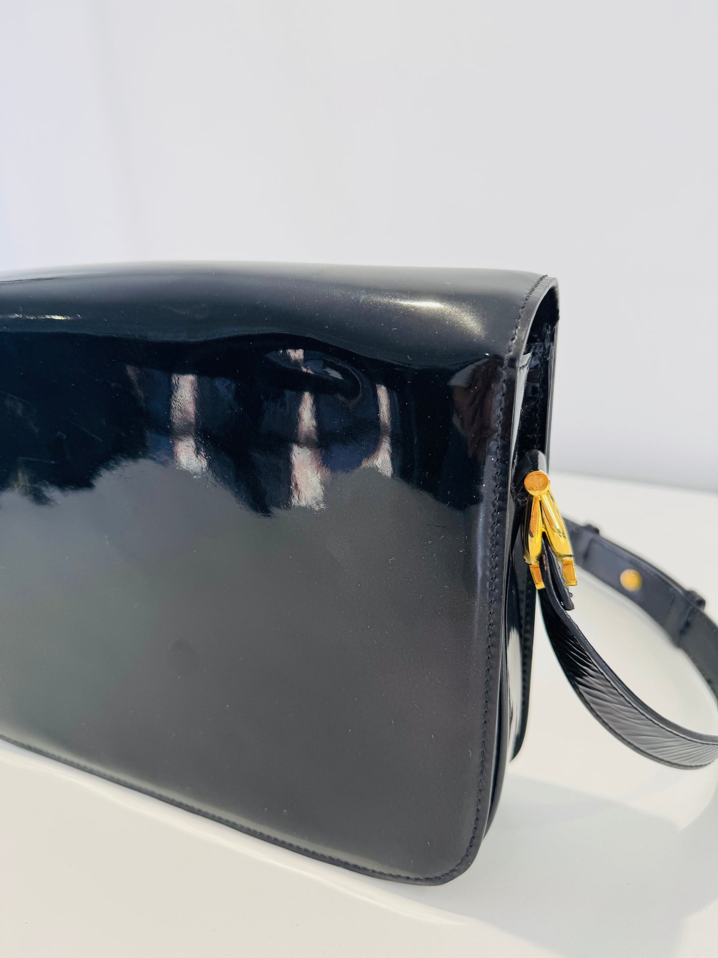 Vintage Patent Leather Shoulder Bag