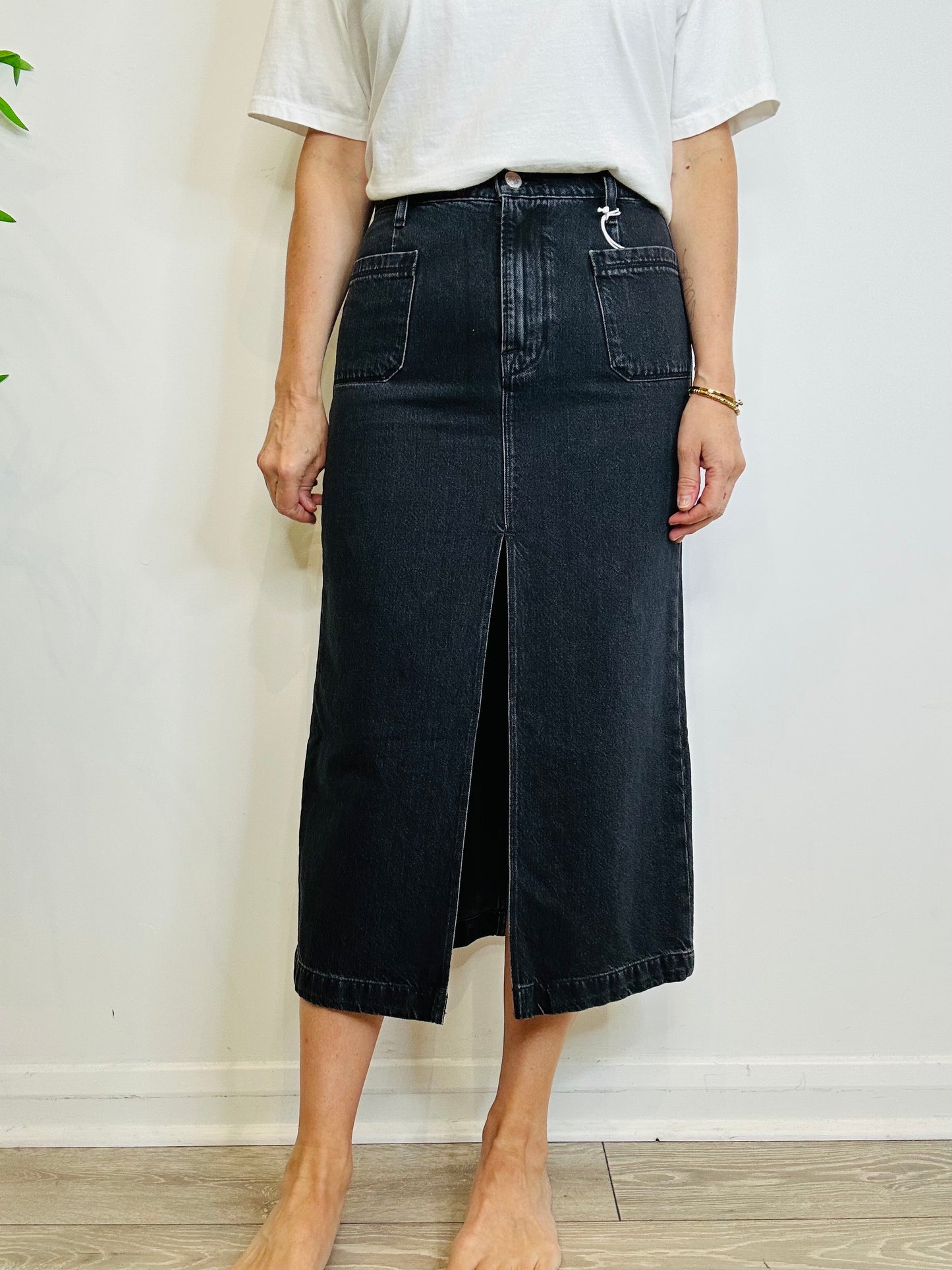 Le Bardot Denim Skirt - Size 28