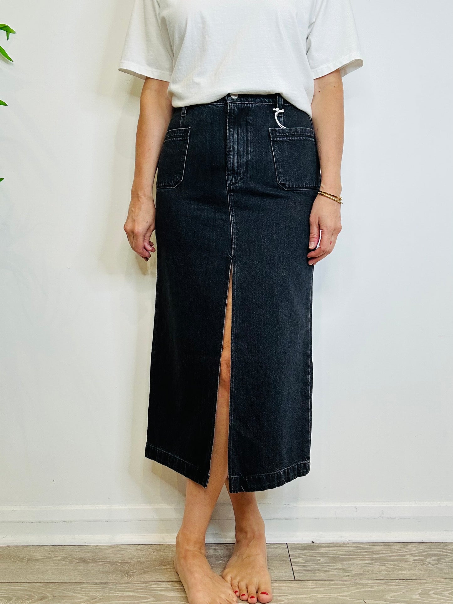 Le Bardot Denim Skirt - Size 28