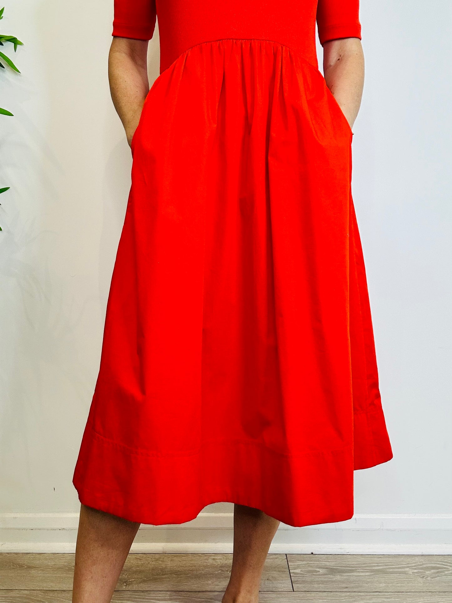 Cotton Midi Dress - Size 12