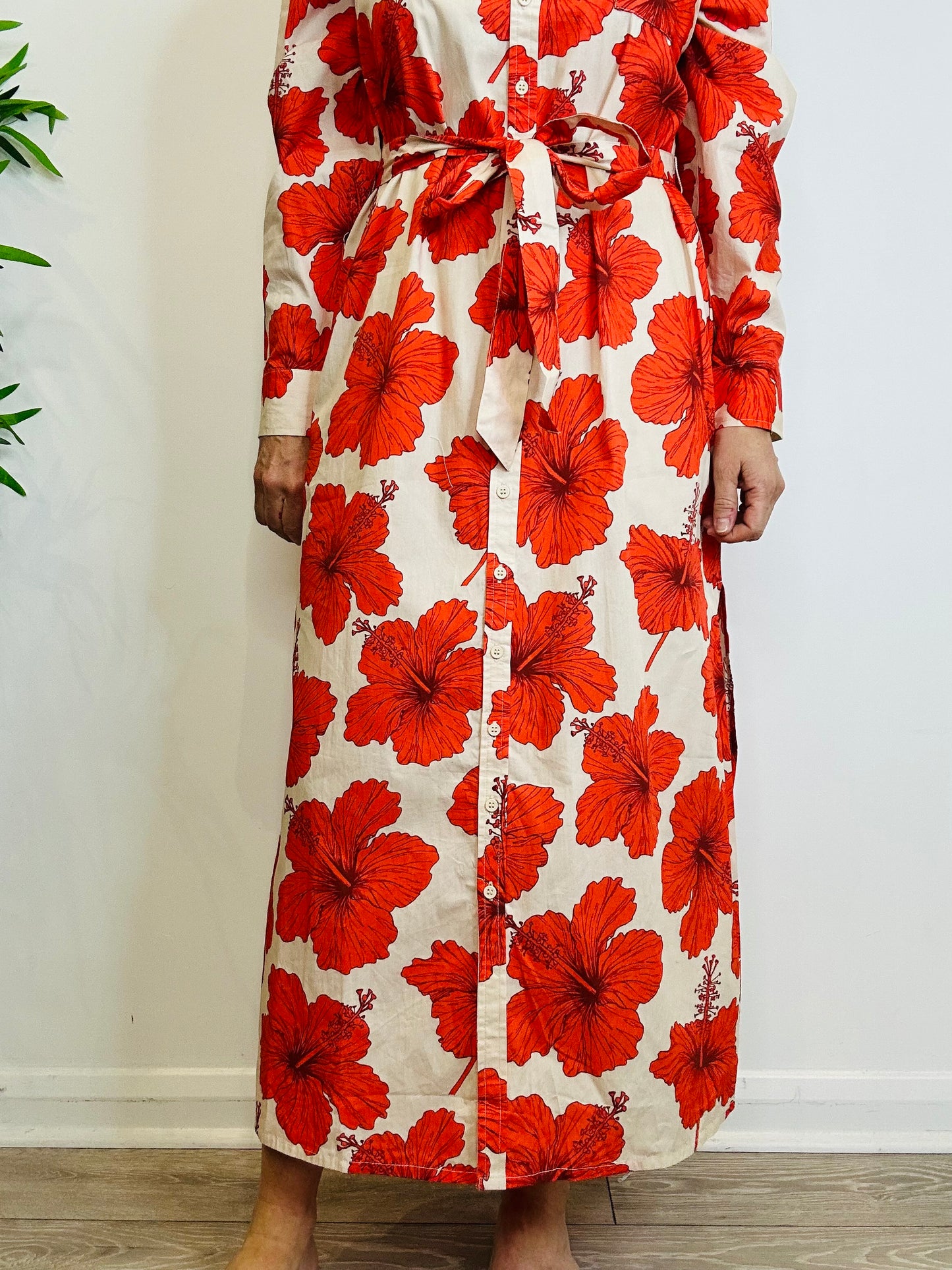 Cotton Shirt Dress - Size S/M