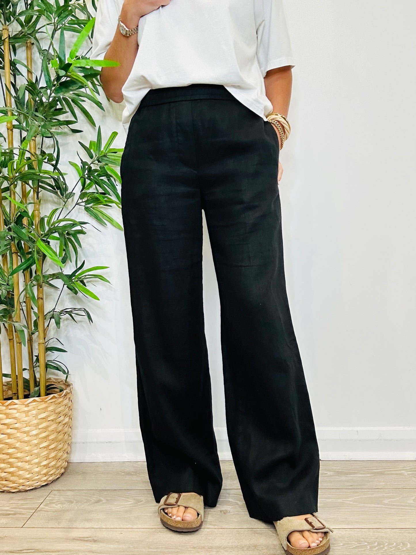 Linen Trousers - Size 34