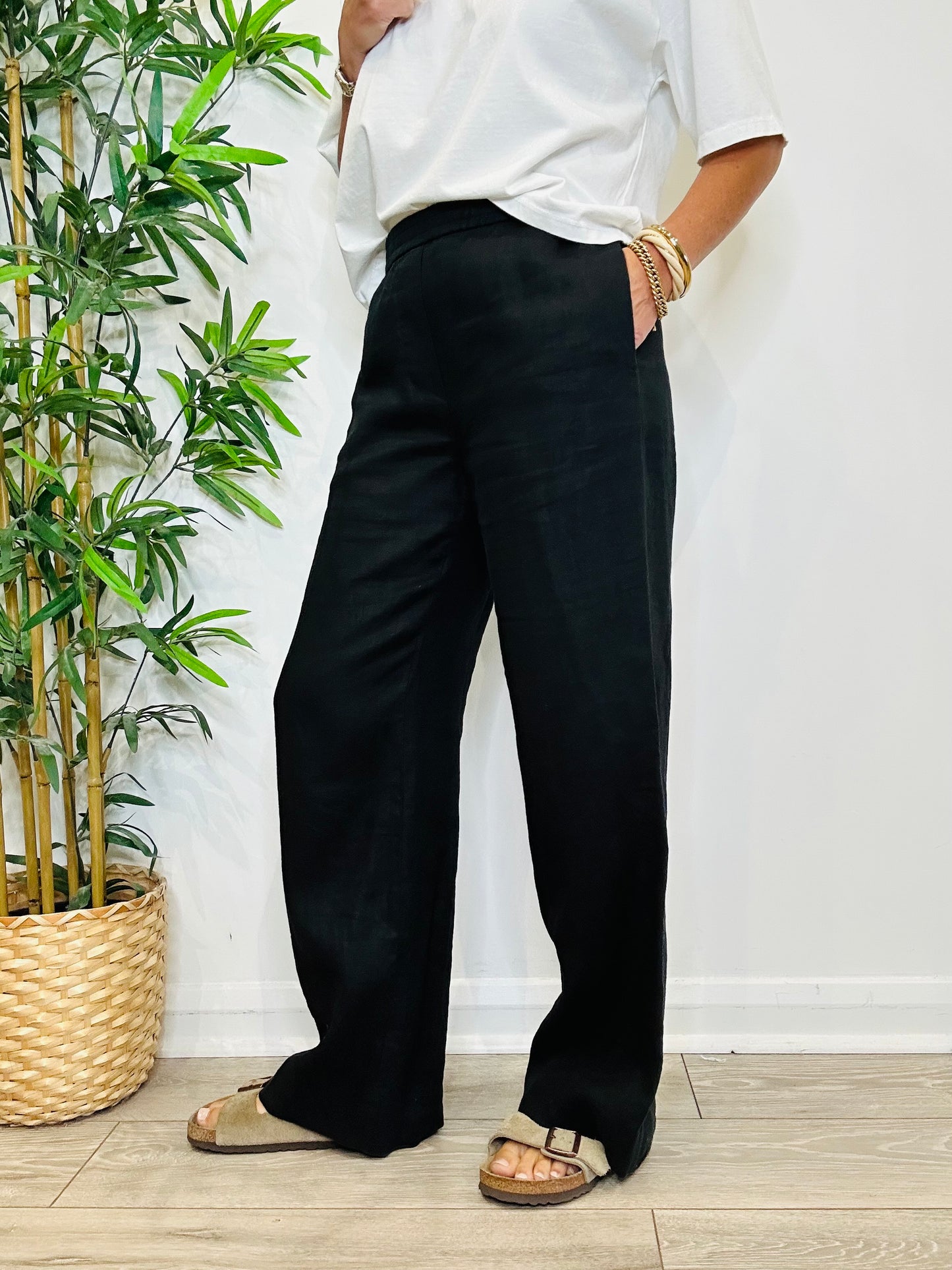 Linen Trousers - Size 34