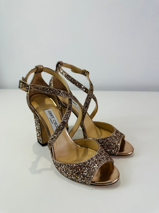 Carrie Glitter Sandals - Size 40