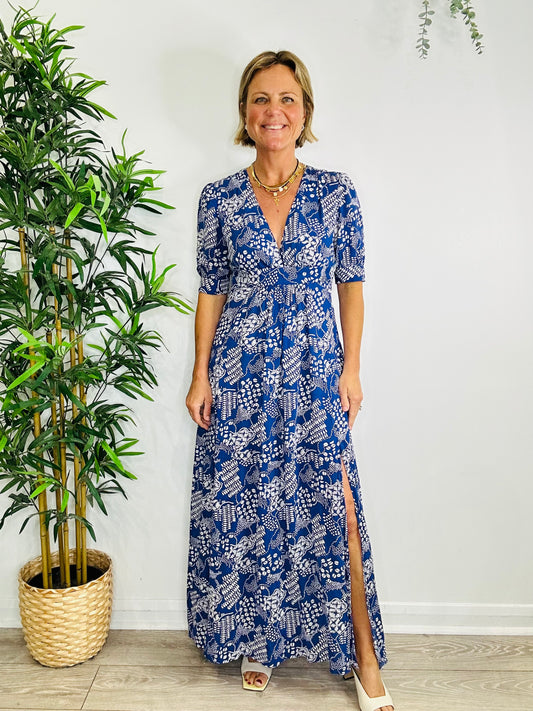 Patterned Maxi Dress - Size 10