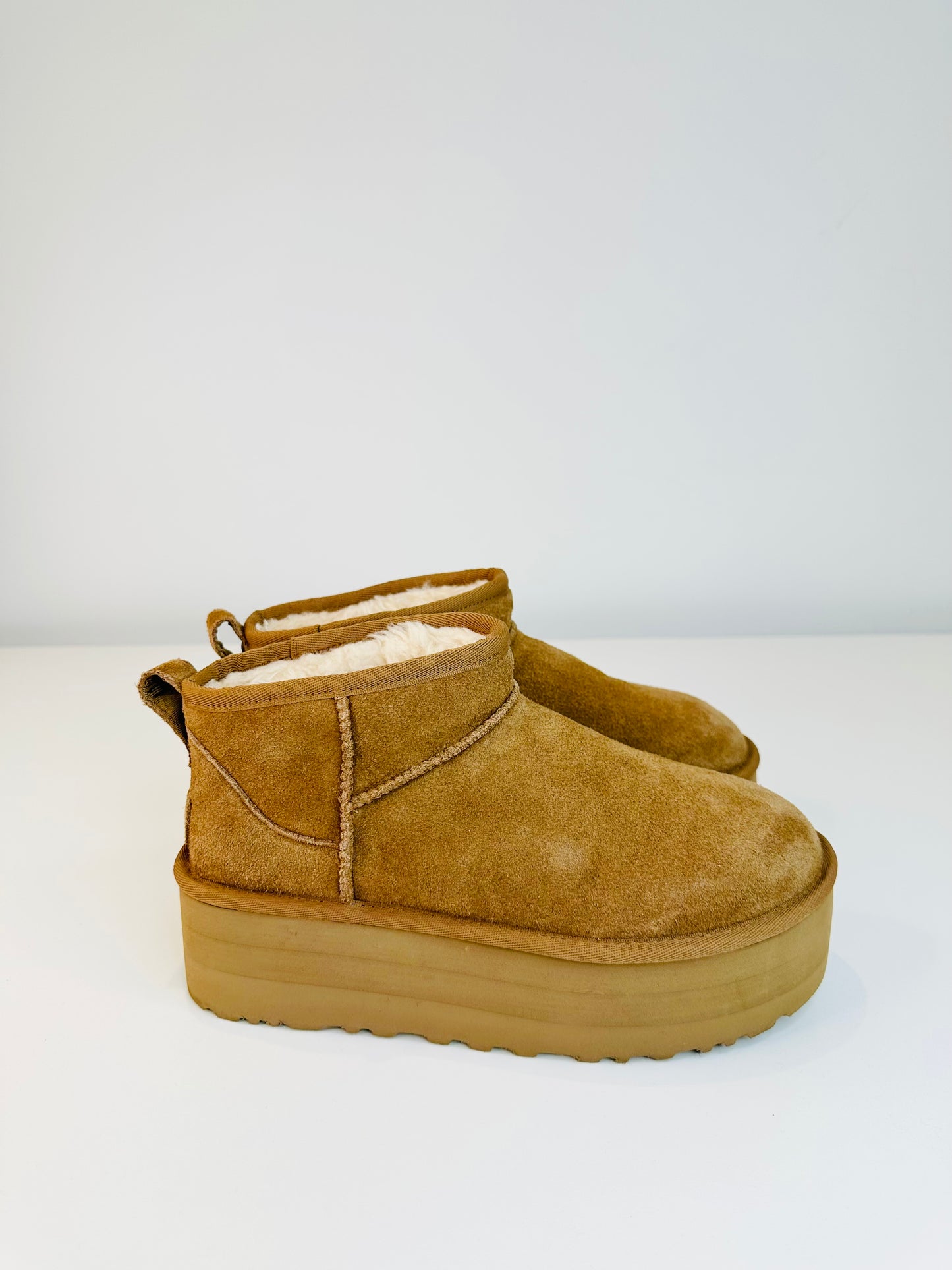 Ultra Mini Platform Boots - Size 38