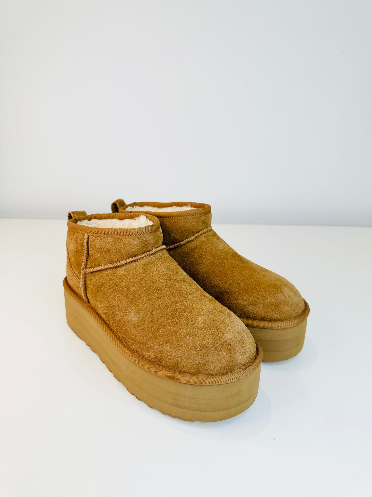Ultra Mini Platform Boots - Size 38