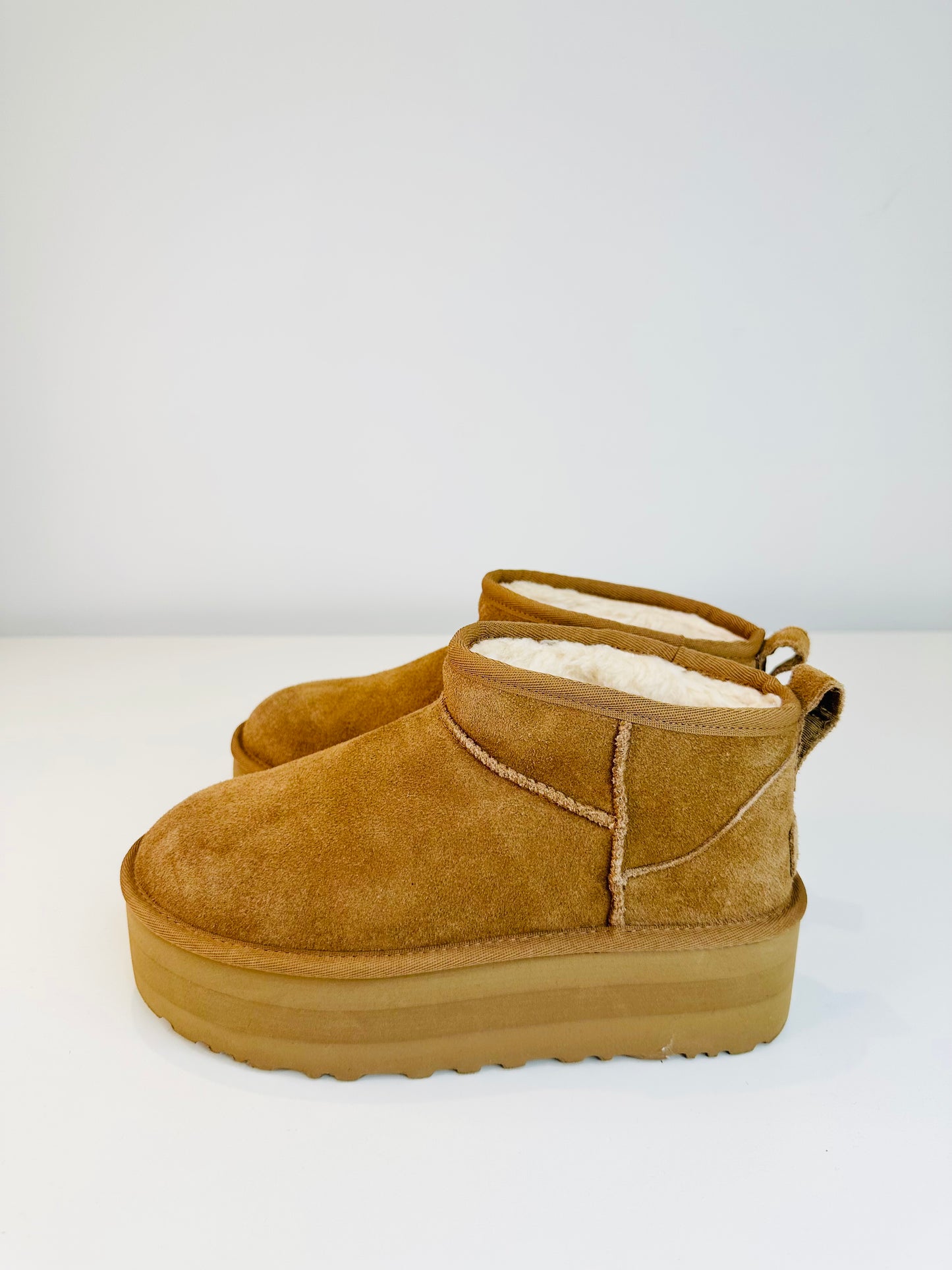 Ultra Mini Platform Boots - Size 38