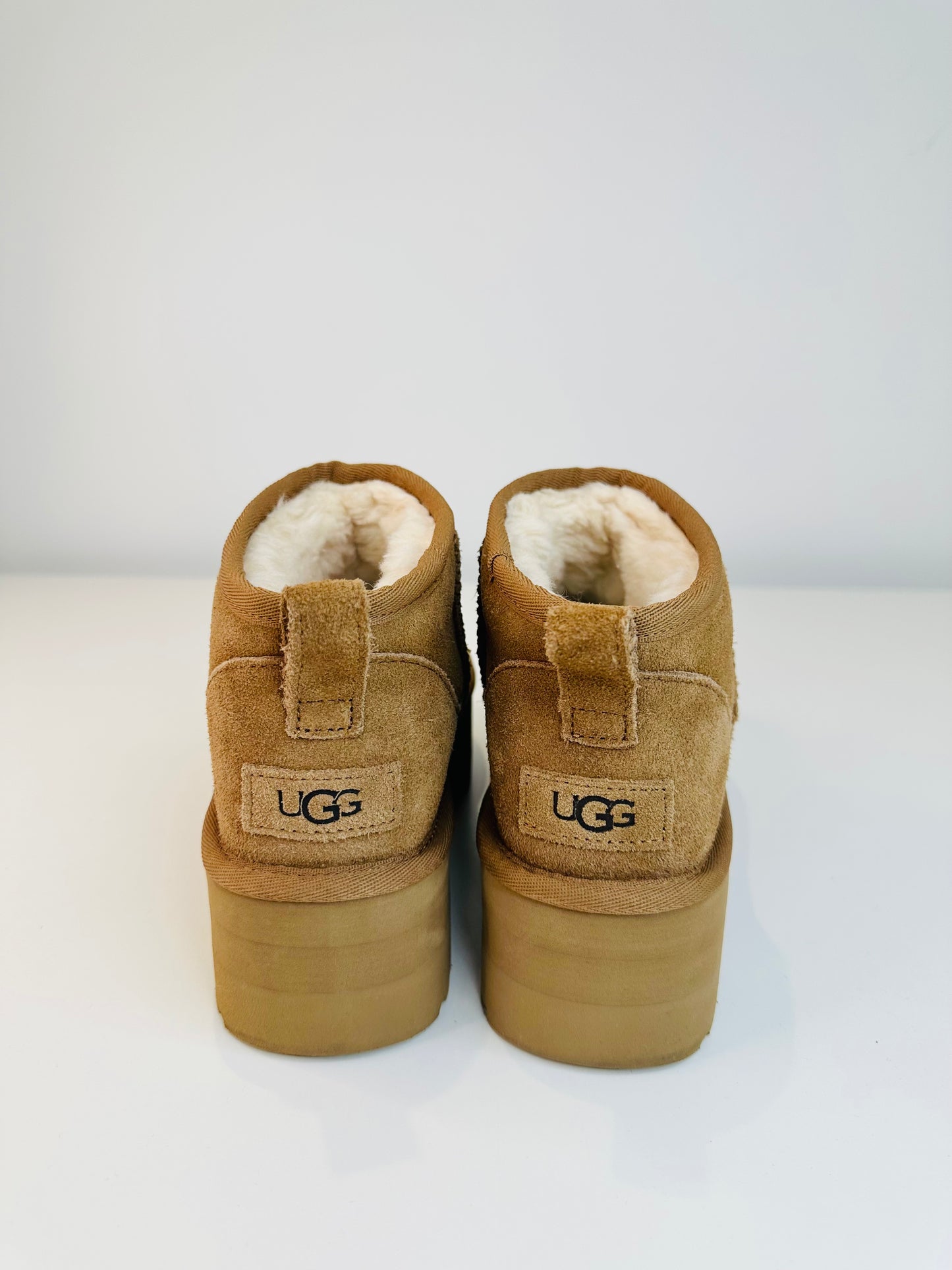 Ultra Mini Platform Boots - Size 38