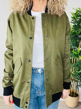 Load image into Gallery viewer, Cotton Bomber Jacket - Size L
