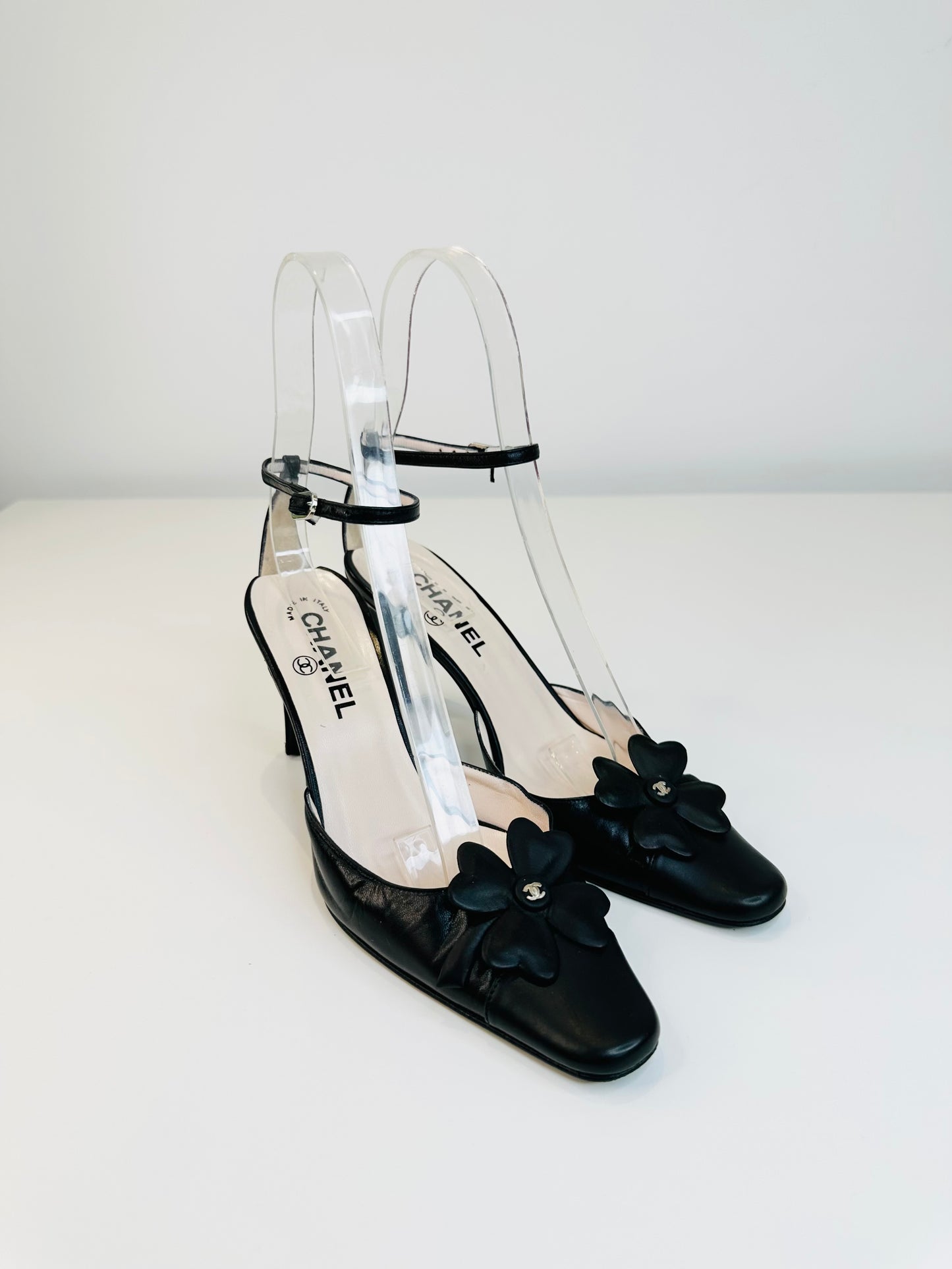 Leather Clover Pumps - Size 37