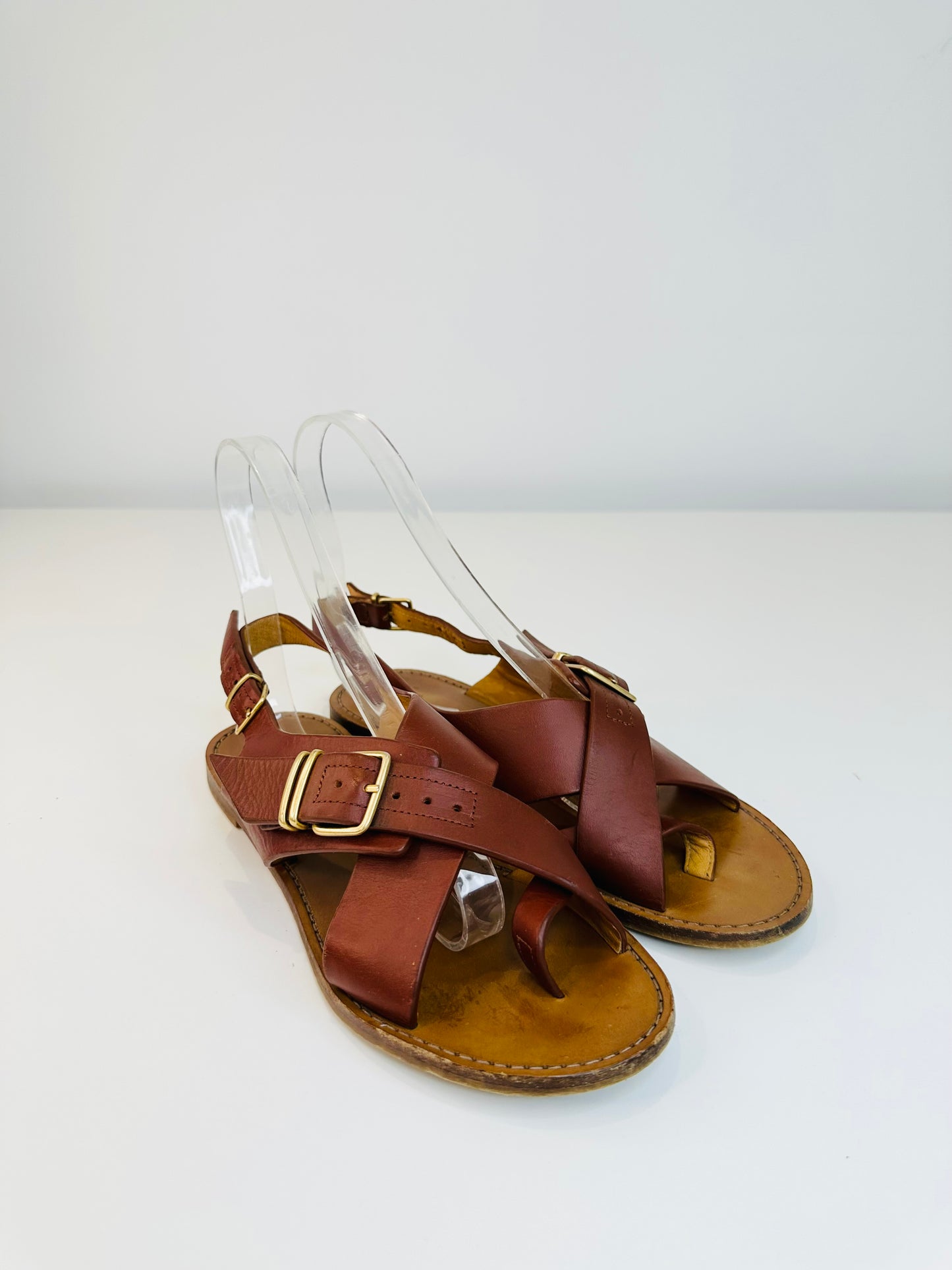 Leather Sandals - Size 39