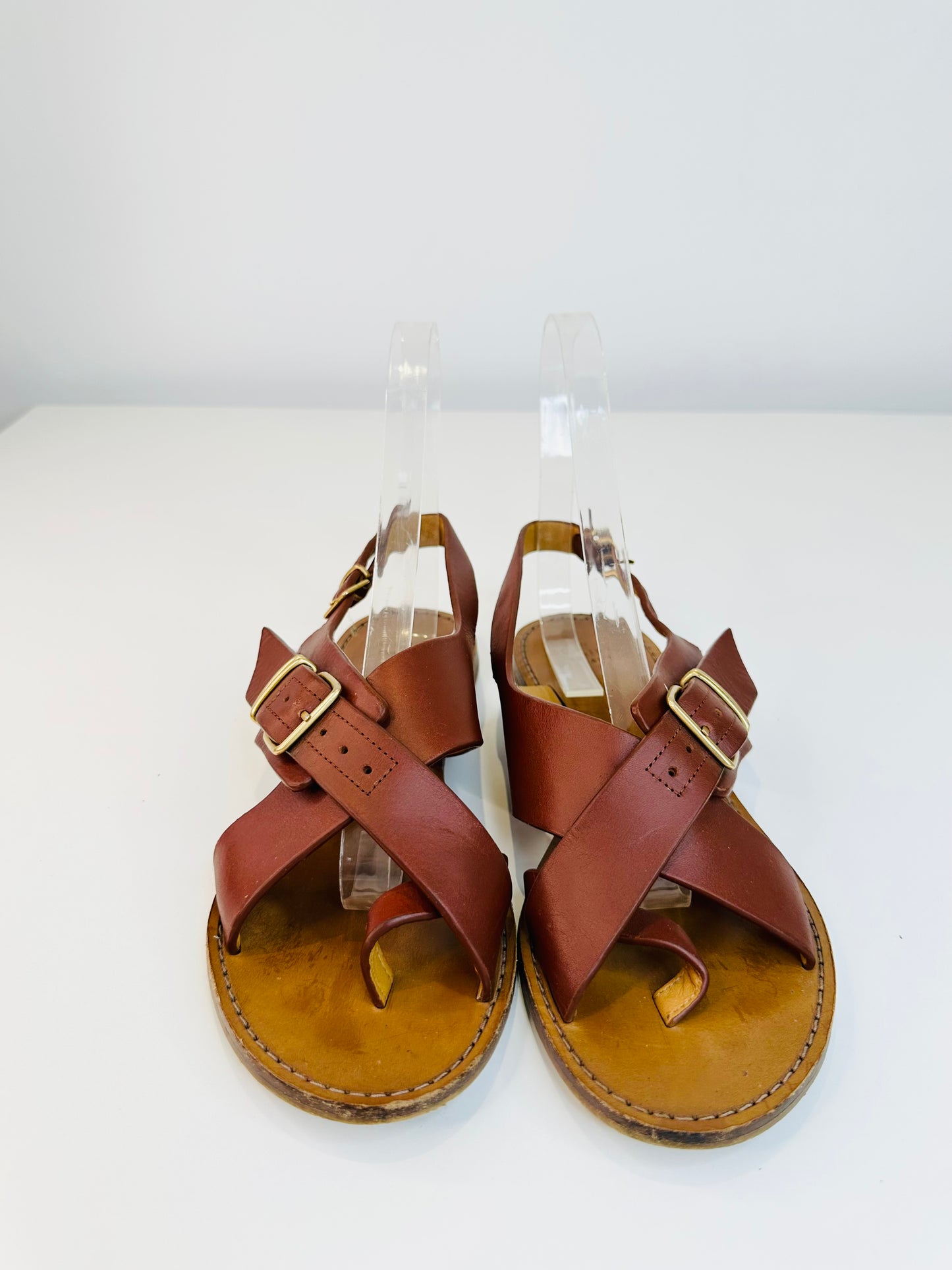 Leather Sandals - Size 39