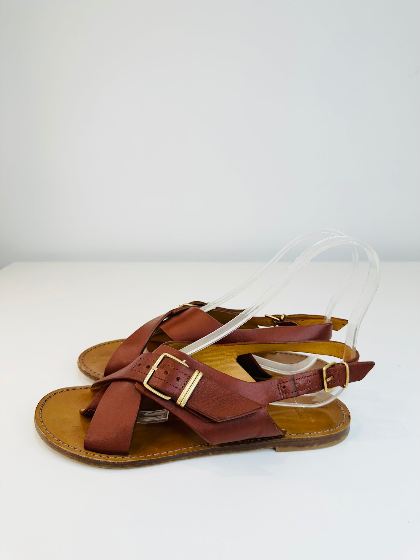 Leather Sandals - Size 39