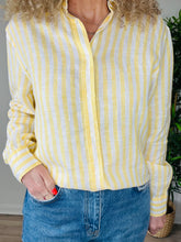 Load image into Gallery viewer, Striped Linen Shirt - Size 16
