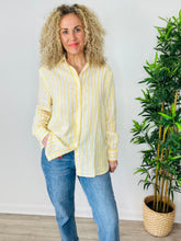 Load image into Gallery viewer, Striped Linen Shirt - Size 16
